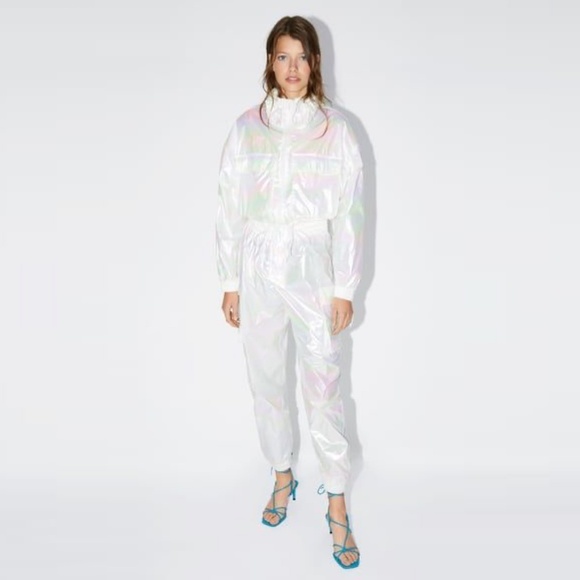 ZARA Iridescent-Effect Track Suit - Picture 3 of 16